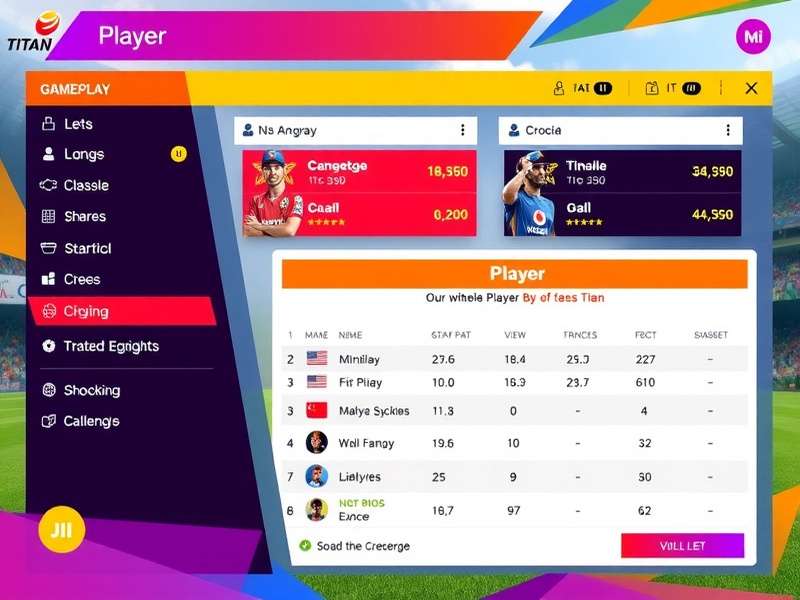 Volley Cricket Titan Player Statistics
